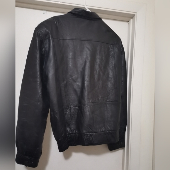 John Ashford Leather  Jacket  Black L - Picture 3 of 7